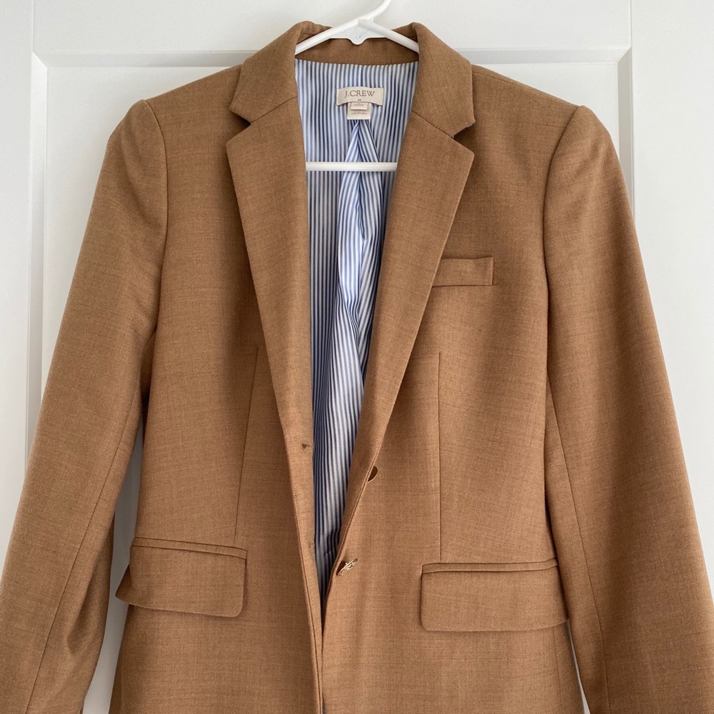 Like new classy J. Crew camel blazer